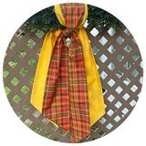 Pumpkin Plaid Cotton Sash