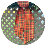 Pumpkin Plaid Cotton Sash