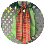 Pumpkin Plaid Cotton Sash