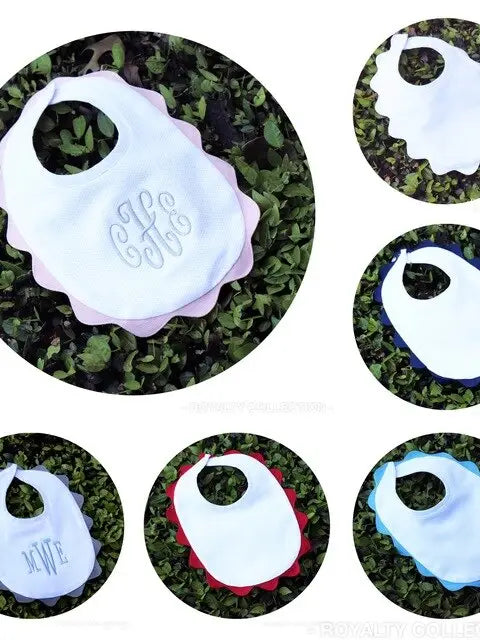 White Cotton Pique Jumbo Bib