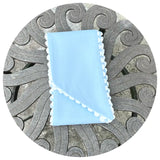 Blue Cotton Pique Sash with Trim 