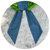 Black Gingham Check Sash