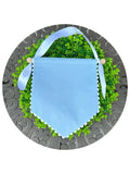 Blue Cotton Pique Banner With Hanging Set