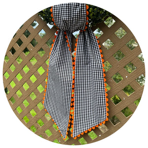 Custom Gingham Sash with trim