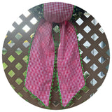 Custom Gingham Sash with trim