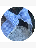 Custom Gingham Bows with Trim