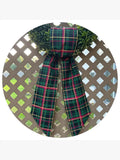 Green Holiday Plaid Sash