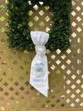 White Linen “Welcome Guests”  Wreath Sash