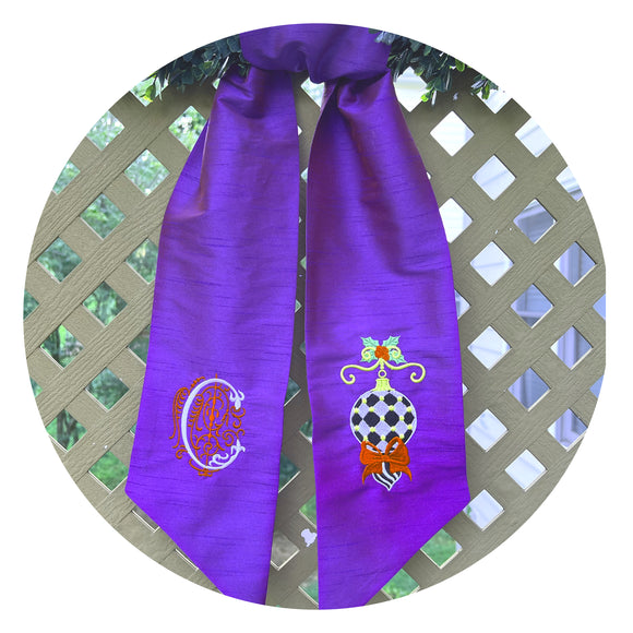 Jewel Tone Faux Silk Dupioni Sash