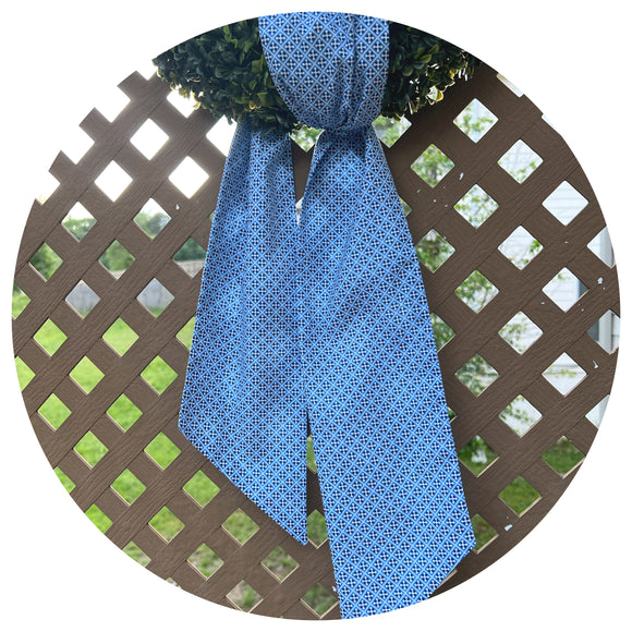 Designer Blue Imperial Diamond Wall Sash