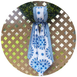 Designer Blue Porcelain Sash