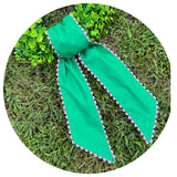 Custom Linen Sash with trim