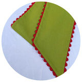 Custom Linen Sash with trim