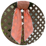 Custom Gingham Sash with trim