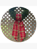 Red Plaid Cotton Sash 