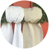 Yarn Dyed Metallic Vintage Linen Sash