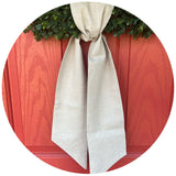 Yarn Dyed Metallic Vintage Linen Sash