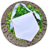 Linen Blend Banner with Piping Trim and Hanging Set