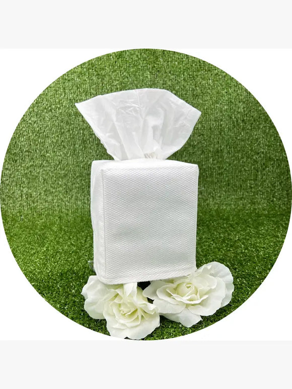 Cotton Pique Tissue Box Cover