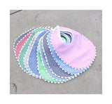 Gingham Baby Bib With Ric Rac