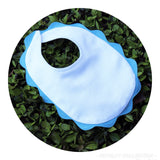 White Cotton Pique Toddler Bib