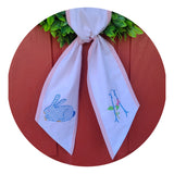 Two Color Linen Sash