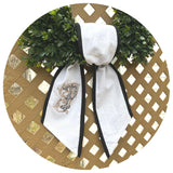 Two Color Linen Sash