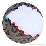 White Cotton Pique Toddler Bib