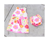 Pink Floral Diaper Cover