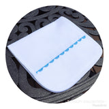 White Cotton Pique Baby Burp Cloth