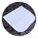 White Cotton Pique Baby Burp Cloth