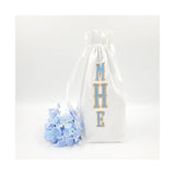 White Cotton Pique Wine Bottle Gift Bag