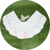 White Cotton Pique Baby Burp Cloth