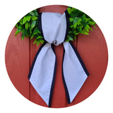 Two Color Linen Sash