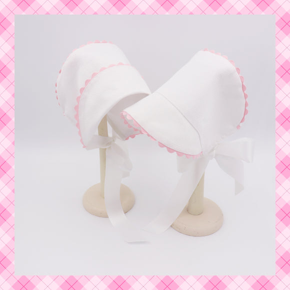 White Addi Baby Bonnet